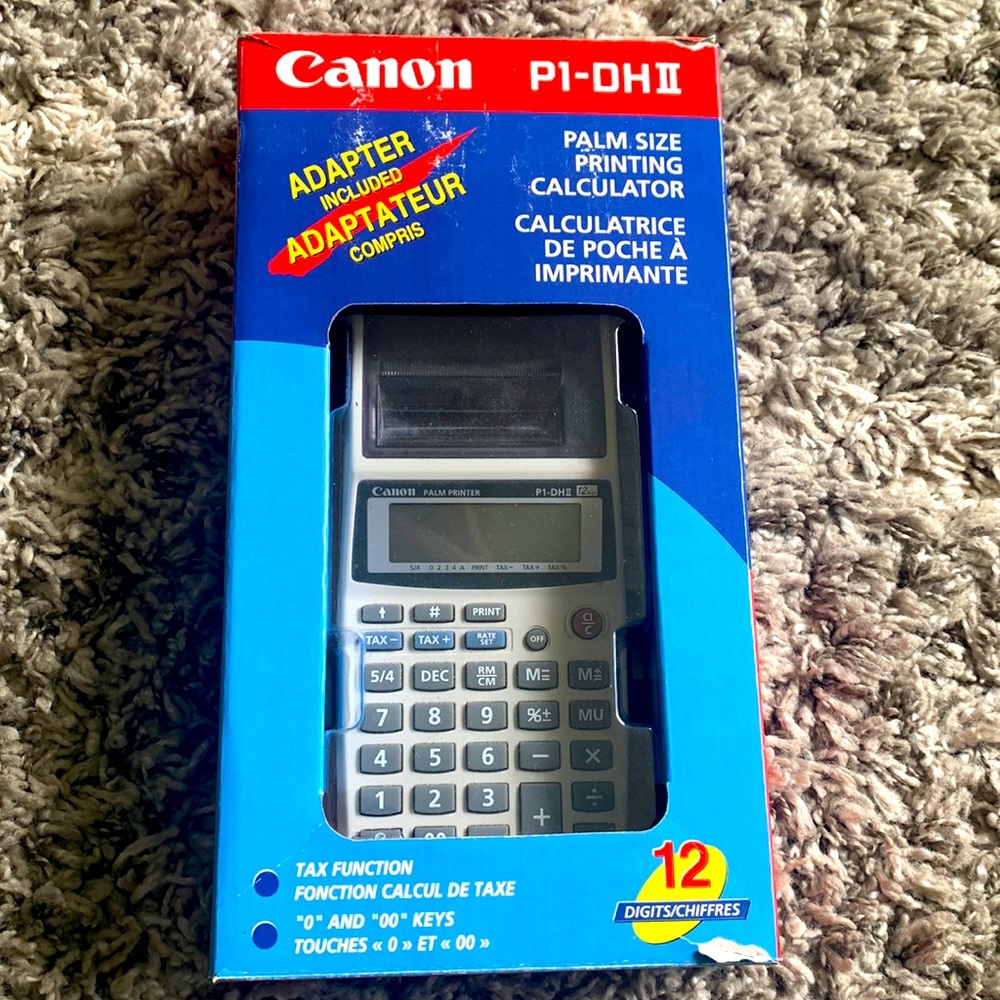 Canon Palm Size Printing Calculator Tax & Business 12 Digit Brand new